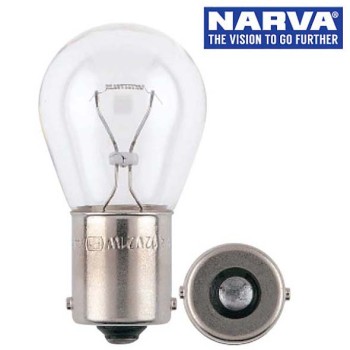 Narva 47382 - 12V 21W BA15S P21W Incandescent Globes (Box of 10)